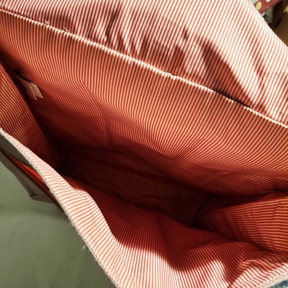 Herschel Supply Co. Settlement  Ash Rose Backpack With Leather Strap & Striped L - Picture 6 of 9